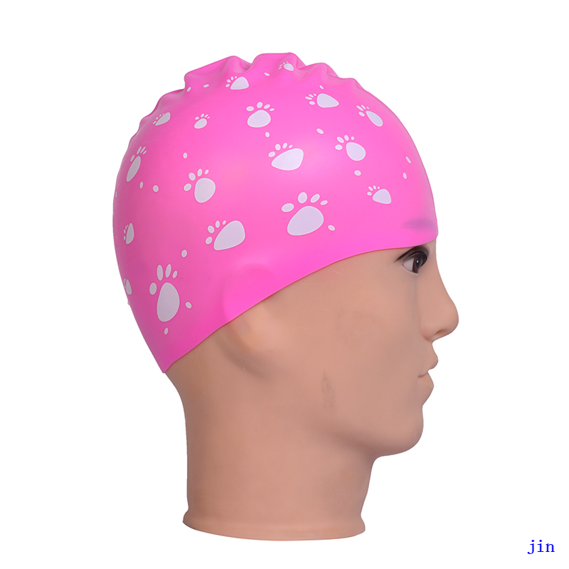 Personalized Custom Logo Printing Waterproof Swim Hat Caps Silicone Swimming Cap