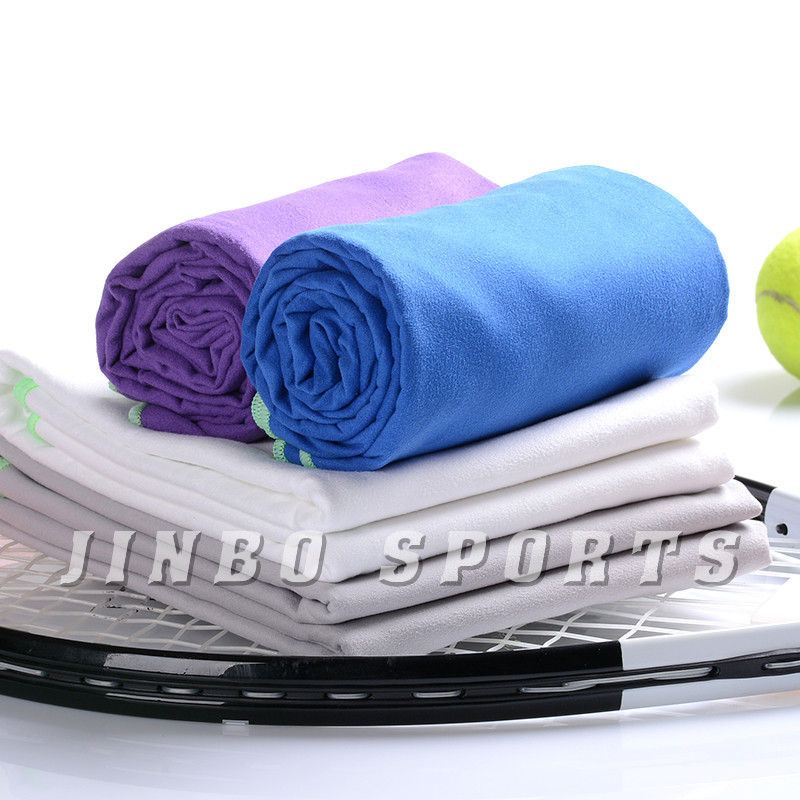 Low Price Microfiber Suede Towel Non Slip Yoga Towel with Mesh Bag