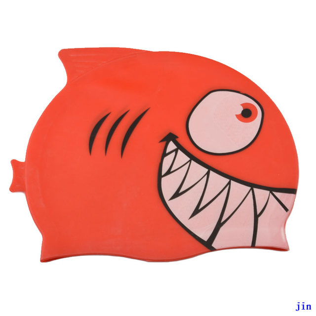 Waterproof Eco-frendly Lovely Design Silicone Kids Swimming Caps