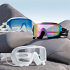 Adult Rainbow & Gradient & Clear Swimming Goggles