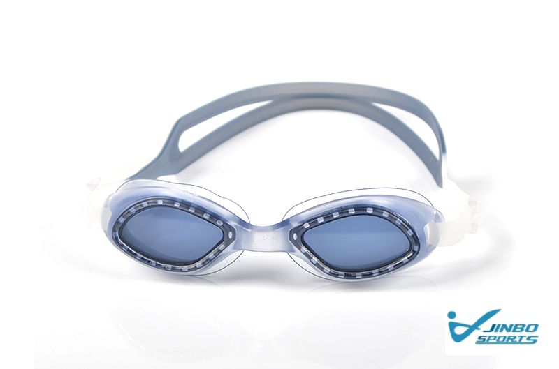 Anti-Fog & UV Protection One-Piece Swimming Goggles with Silicone Strap and TPE Frame