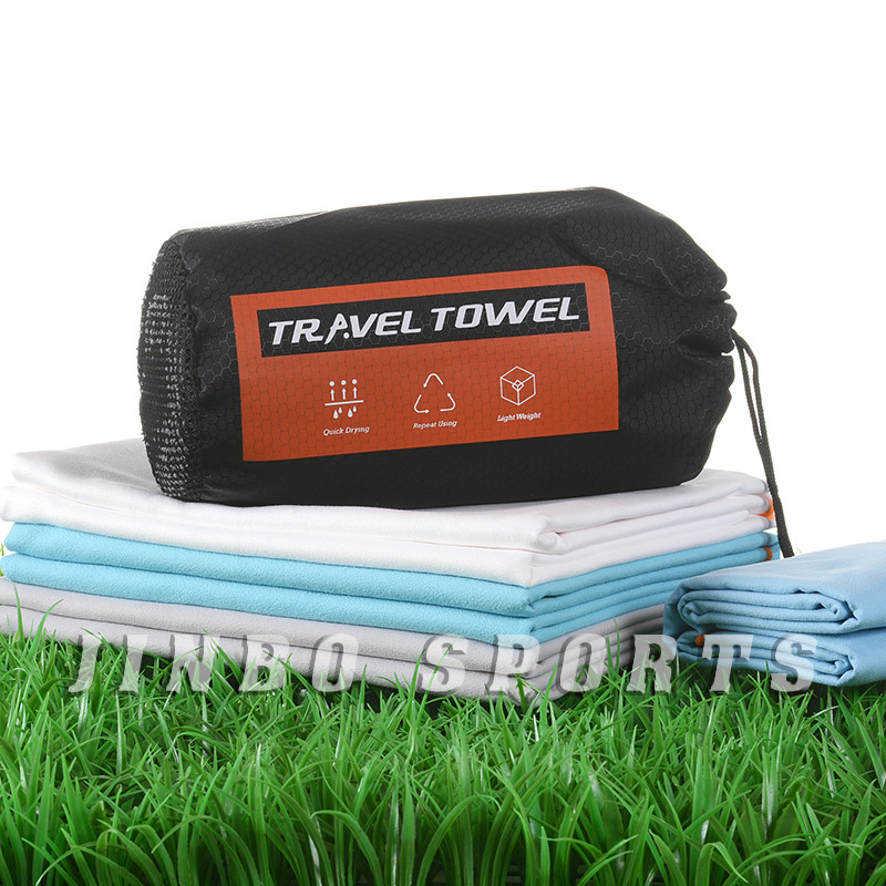 Solid Color Microfiber Fabric Towel Beach Microfiber Outdoor Sports Quick-drying Towel