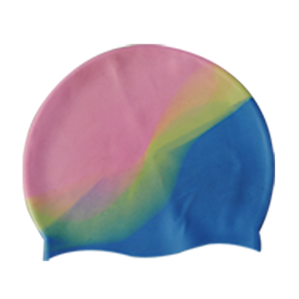 Multi Color Swim Caps Silicone Mixed Color Professional Extra Large Silk Printing Waterproof Colorful Durable