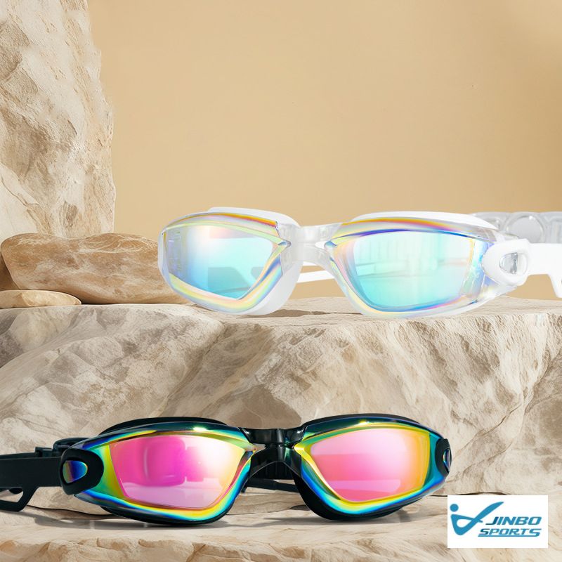 Rainbow Mirror Swimming Goggles – Stylish & Comfortable