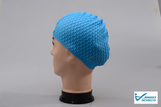 Waterproof Silk Printing Silicone Water Drop Swimming-cap OEM