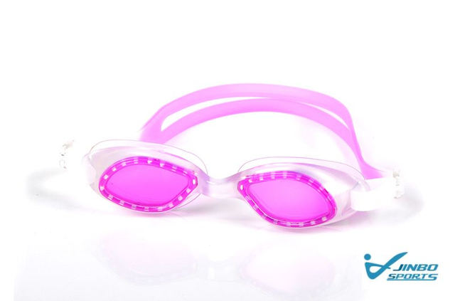 Anti-Fog & UV Protection One-Piece Swimming Goggles with Silicone Strap and TPE Frame