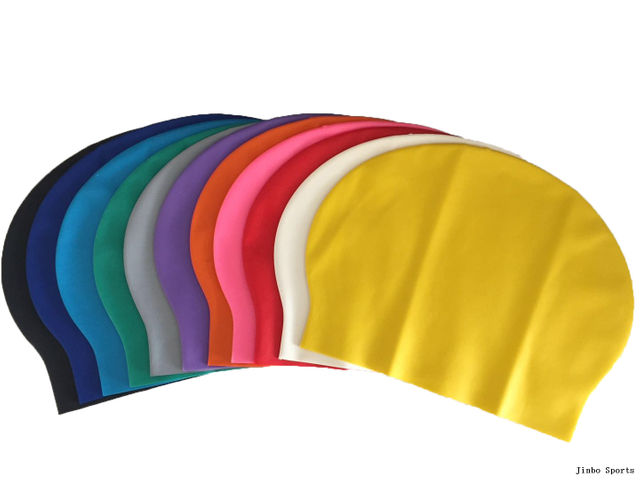 Solid Color Latex Swim Cap 30g Weight
