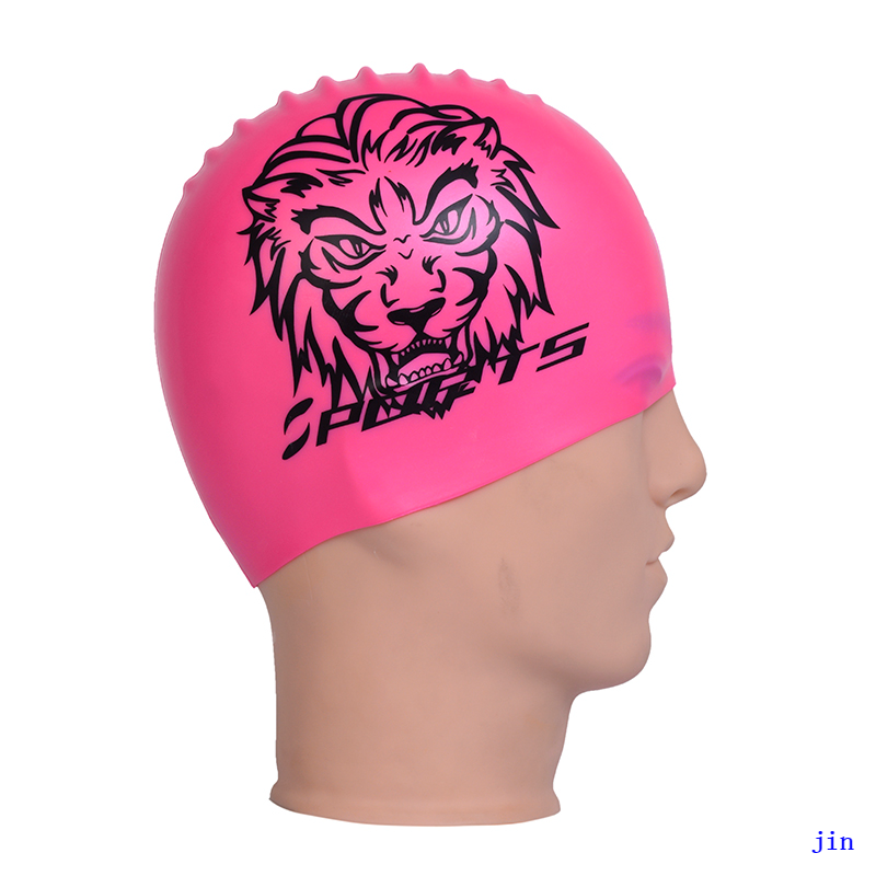 Colorful Printing Kid Adult Size Silicone Swim Cap Professional Silicone Swimming Cap Manufacturer