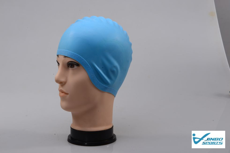 OEM Custom Logo Printed Suitable Seamless Hat Silicone Swim Cap