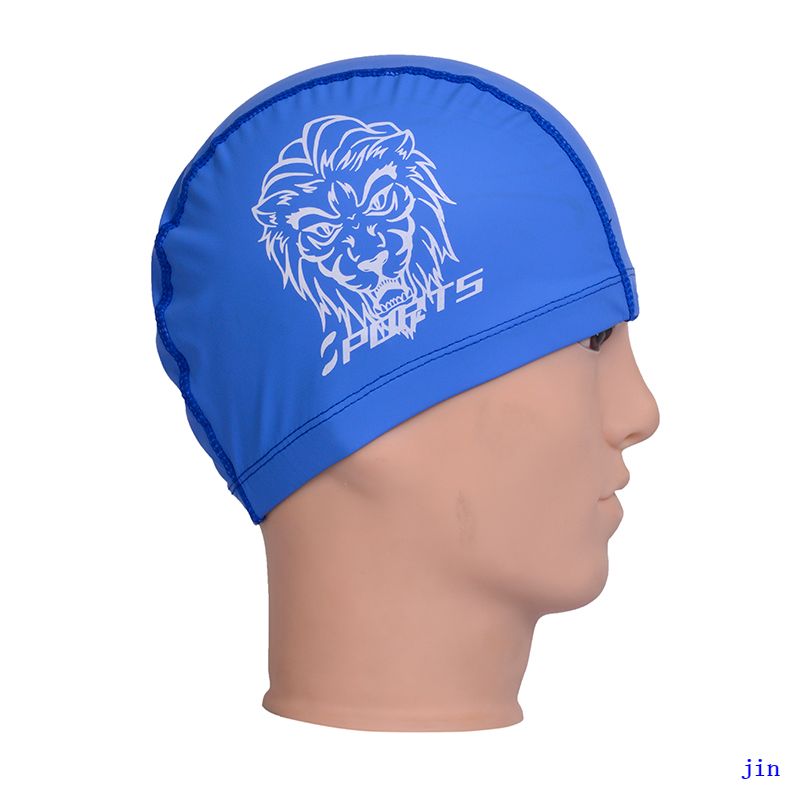 China Factory Color Printed Custom PU Swimming Cap Colored Swim Cap