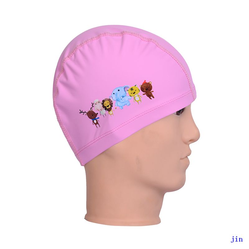 China Factory Color Printed Custom PU Swimming Cap Colored Swim Cap