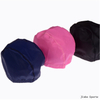 Wide Edge Pure Color Waterproof Comfortable Silicone Coating Lycra Swimming-cap OEM 