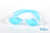 Anti-Fog & UV Protection One-Piece Swimming Goggles with Silicone Strap and TPE Frame