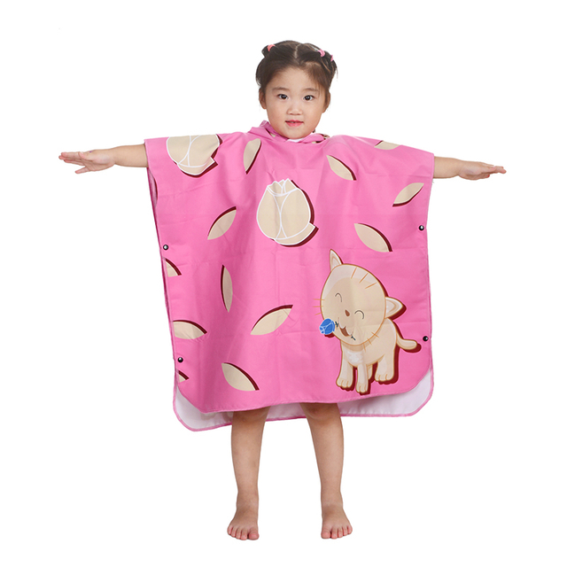 Outdoor Beach Sports Windproof Soft Skin Friendly Travel Micro Fiber Towel Poncho Surf