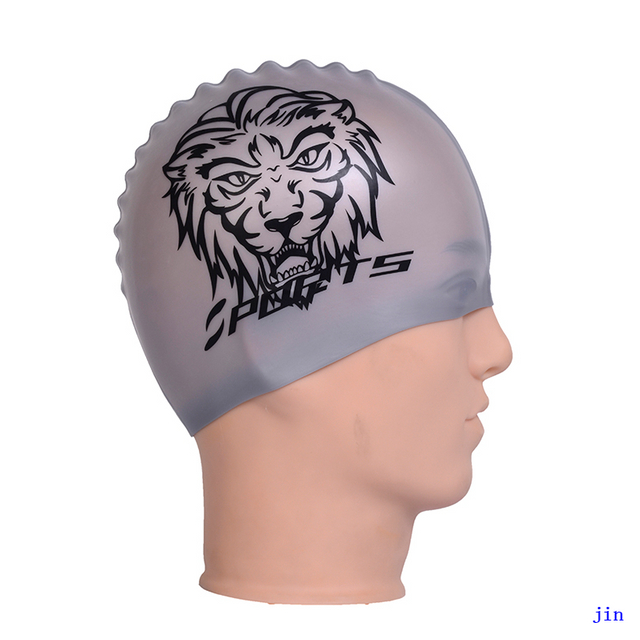 Personalized Custom Logo Printing Waterproof Swim Hat Caps Silicone Swimming Cap